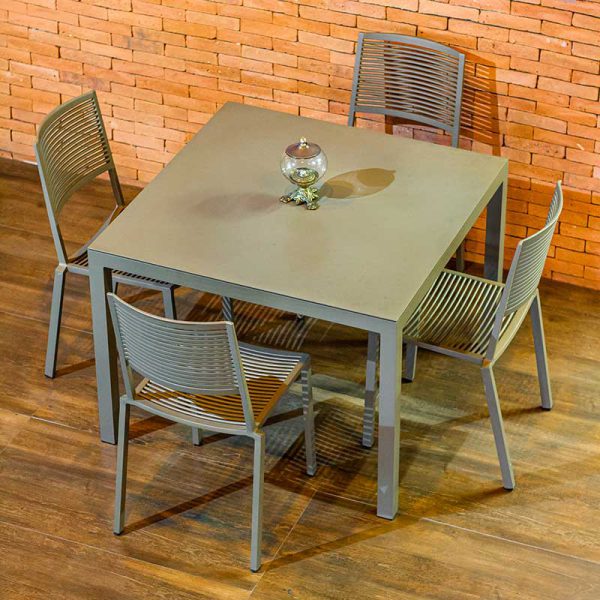 Conjunto Mobiliario Em Aluminio Easy