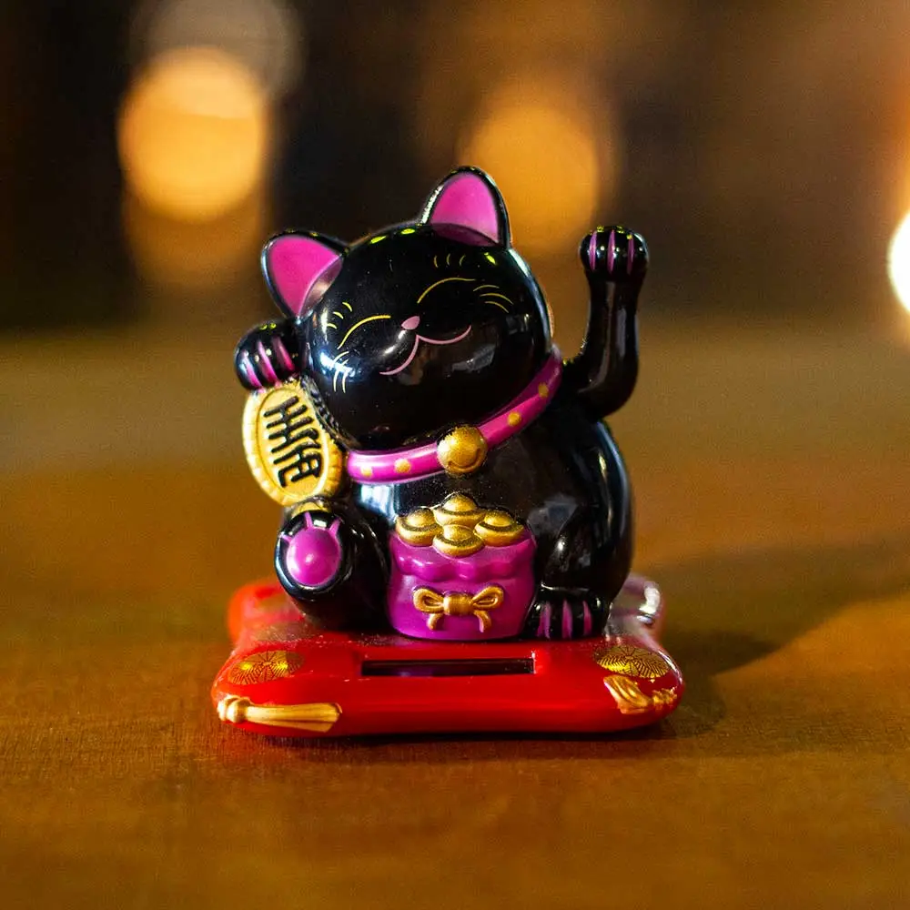 Gatos da Sorte Orientais Decorativos Preto Gatos da Sorte Orientais Decorativos Preto